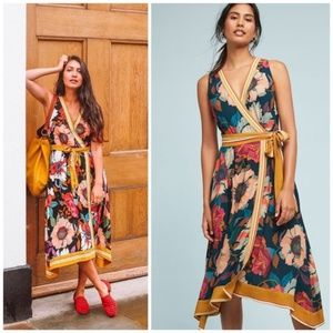 NWT, Anthropologie, Maeve Botanica Wrap Dress